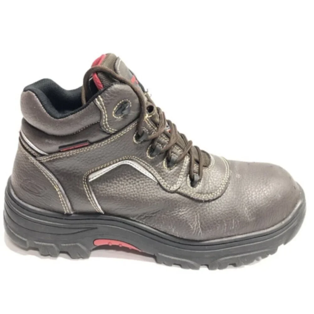 Skechers Men’s Burgin-Sosder, Brown Work Boots, Size 13 M